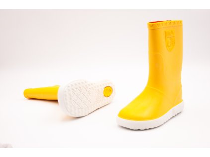 BOATILUS NAUTIC GUMÁKY - YELLOW WHITE (Veľkosť 24, Vnútorná dĺžka  topánky v cm 15.2, Vnútorná šírka topánky v cm 6.4)