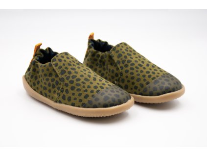 BOBUX XPLORER INDIE - OLIVE DALMATIAN (Veľkosť 19, Vnútorná dĺžka  topánky v cm 12.1, Vnútorná šírka topánky v cm 5.6)