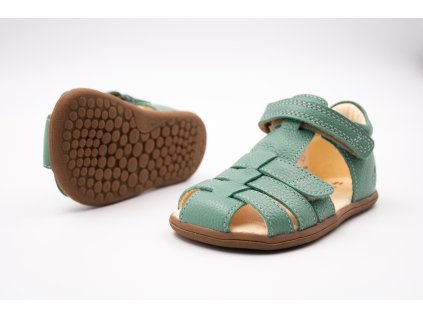 BUNDGAARD SANDÁLKY ROX IV - GREEN (Veľkosť 21, Vnútorná dĺžka  topánky v cm 14.2, Vnútorná šírka topánky v cm 6)