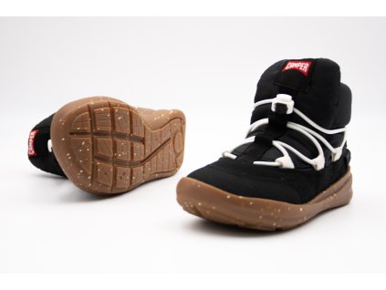 CAMPER ERGO CHEMISE RUBBER NEGRO - BLACK (Veľkosť 26, Vnútorná dĺžka  topánky v cm 17.1, Vnútorná šírka topánky v cm 6.5)