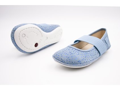 CAMPER KOŽENÉ BALERÍNKY NIEVE CAPFICO - BLUE (Veľkosť 25, Vnútorná dĺžka  topánky v cm 16, Vnútorná šírka topánky v cm 6.6)