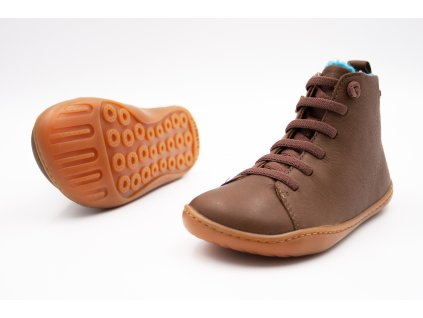 CAMPER PEU PAVITRA FARO ABEJA ZATEPLENÉ - BROWN (Veľkosť 25, Vnútorná dĺžka  topánky v cm 16, Vnútorná šírka topánky v cm 6.7)