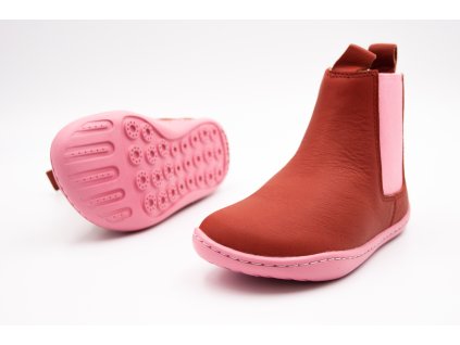 CAMPER PEU SELLA CADIRA PLAZA CHELSEA BOOTS - RED/PINK (Veľkosť 27, Vnútorná dĺžka  topánky v cm 17.2, Vnútorná šírka topánky v cm 7.1)