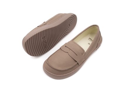 DÁMSKE BAREFOOT MOKASÍNY MURIS AVIGNON - ELEPHANT GRAY (Veľkosť 36, Vnútorná dĺžka  topánky v cm 23.1, Vnútorná šírka topánky v cm 8.5)