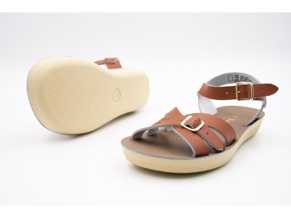 DÁMSKE SANDÁLE SALT-WATER SANDALS BOARDWALK - TAN (Veľkosť 36, Vnútorná dĺžka  topánky v cm 23.3, Vnútorná šírka topánky v cm 8.2)