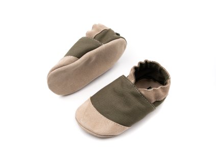 DETSKÉ BAREFOOT CAPAČKY FUNKY MONKEY SOFT PANAMA - FOREST (Veľkosť 16, Vnútorná dĺžka  topánky v cm 11.7, Vnútorná šírka topánky v cm 5.6)