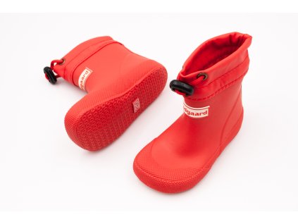 DETSKÉ BAREFOOT GUMÁKY BUNDGAARD COVER - RED (Veľkosť 19, Vnútorná dĺžka  topánky v cm 13.3, Vnútorná šírka topánky v cm 5.9)