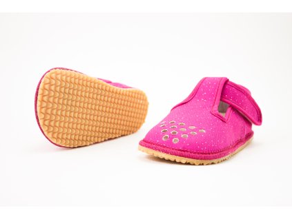 BEDA BAREFOOT PAPUČKY PINK SHINE ŠIRŠIE (W) PERFOROVANÉ (Veľkosť 35)