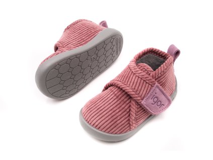 DETSKÉ BAREFOOT PAPUČE IGOR SHOES HOMIE - PANA ROSA (Veľkosť 20, Vnútorná dĺžka  topánky v cm 12.7, Vnútorná šírka topánky v cm 5.7)