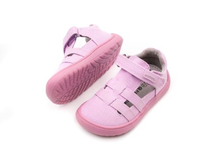 DETSKÉ BAREFOOT PAPUČE PROTETIKA - OVE PINK (Veľkosť 20, Vnútorná dĺžka  topánky v cm 12.7, Vnútorná šírka topánky v cm 5.7)