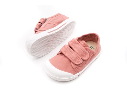 DETSKÉ BAREFOOT PLÁTENKY IGOR SHOES CANVAS - ROSA (Veľkosť 20, Vnútorná dĺžka  topánky v cm 12.3, Vnútorná šírka topánky v cm 5.9)