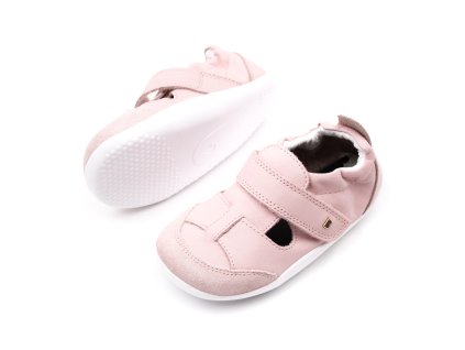 DETSKÉ BAREFOOT SANDÁLKY BOBUX XPLORER BEAU - BALLET PINK (Veľkosť 18, Vnútorná dĺžka  topánky v cm 11.7, Vnútorná šírka topánky v cm 5.4)