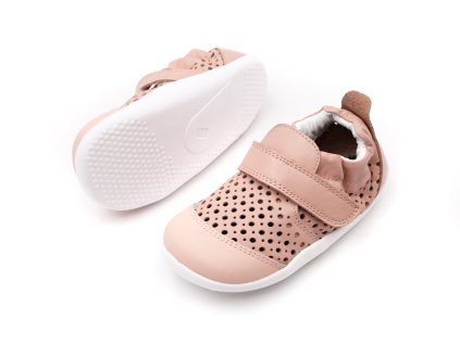 DETSKÉ BAREFOOT SANDÁLKY BOBUX XPLORER GO PUNCH - SEASHELL (Veľkosť 18, Vnútorná dĺžka  topánky v cm 11.7, Vnútorná šírka topánky v cm 5.4)