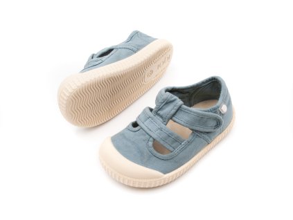 DETSKÉ BAREFOOT SANDÁLKY IGOR SHOES BERRI - OCEANO (Veľkosť 19)