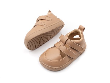 DETSKÉ BAREFOOT SANDÁLKY MURIS FIJI - TAN BROWN (Veľkosť 20, Vnútorná dĺžka  topánky v cm 12.5, Vnútorná šírka topánky v cm 6)