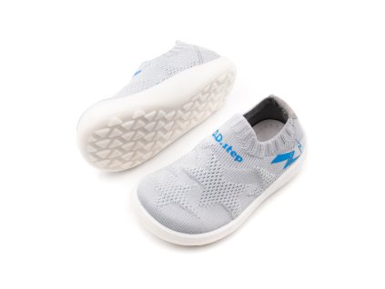 DETSKÉ BAREFOOT SIEŤOVANÉ TENISKY D.D.STEP 093 - LIGHT GREY (Veľkosť 22, Vnútorná dĺžka  topánky v cm 14, Vnútorná šírka topánky v cm 6.2)