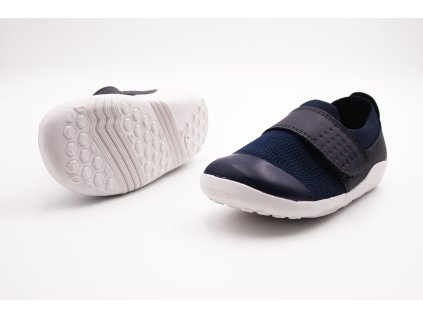 DETSKÉ BAREFOOT TENISKY BOBUX DIMENSION III - NAVY (Veľkosť 23, Vnútorná dĺžka  topánky v cm 15.3, Vnútorná šírka topánky v cm 6.2)