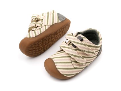 DETSKÉ BAREFOOT TENISKY BUNDGAARD PETIT LOW - PEONY STRIPE (Veľkosť 27, Vnútorná dĺžka  topánky v cm 17.5, Vnútorná šírka topánky v cm 6.7)