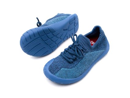 DETSKÉ BAREFOOT TENISKY CAMPER PEU PATH - BLUE (Veľkosť 27, Vnútorná dĺžka  topánky v cm 17.2, Vnútorná šírka topánky v cm 7.0)