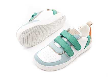 DETSKÉ BAREFOOT TENISKY MURIS PETRA JUNIOR - TURQUOISE BLUE (Veľkosť 28, Vnútorná dĺžka  topánky v cm 17.9, Vnútorná šírka topánky v cm 7)