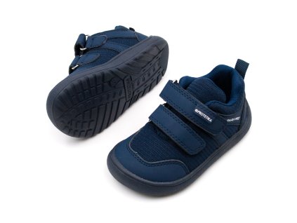 DETSKÉ BAREFOOT TENISKY PROTETIKA NOLAN - DENIM (Veľkosť 19, Vnútorná dĺžka  topánky v cm 12.1, Vnútorná šírka topánky v cm 5.5)