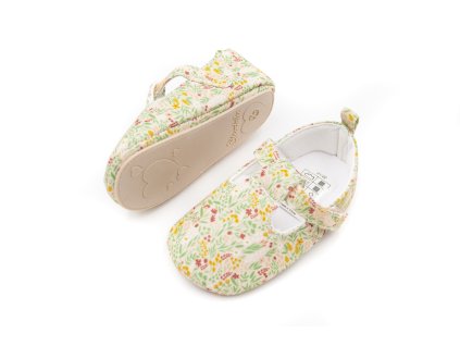 DETSKÉ BAREFOOT TEXTILNÉ CAPAČKY STERNTALER - BALLERINAS ROSA (Veľkosť 17, Vnútorná dĺžka  topánky v cm 11.4, Vnútorná šírka topánky v cm 5.4)