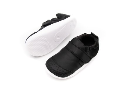 DETSKÉ BAREFOOT TOPÁNKY BOBUX XPLORER GO - BLACK (Veľkosť 19, Vnútorná dĺžka  topánky v cm 12.1, Vnútorná šírka topánky v cm 5.6)