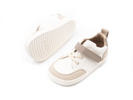 DETSKÉ BAREFOOT TOPÁNKY MURIS LYON MINI - TAUPE (Veľkosť 20, Vnútorná dĺžka  topánky v cm 12.5, Vnútorná šírka topánky v cm 6)