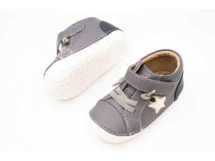DETSKÉ BAREFOOT TOPÁNKY OLD SOLES CHAMPSTER PAVE - SHADOW NAVY SNOW FAUX (Veľkosť 20, Vnútorná dĺžka  topánky v cm 12.4, Vnútorná šírka topánky v cm 5.7)