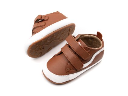 DETSKÉ BAREFOOT TOPÁNKY OLD SOLES PREWALKERS SQUIGGLE BUB - TAN SNOW (Veľkosť 19, Vnútorná dĺžka  topánky v cm 11.9, Vnútorná šírka topánky v cm 6.5)