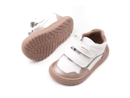 DETSKÉ BAREFOOT TOPÁNKY PROTETIKA - VENTRA WHITE (Veľkosť 19, Vnútorná dĺžka  topánky v cm 12.1, Vnútorná šírka topánky v cm 5.5)