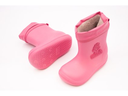 DETSKÉ GUMÁKY MILASH OBLAK - RUŽOVÉ (Veľkosť 23, Vnútorná dĺžka  topánky v cm 15, Vnútorná šírka topánky v cm 6.6)