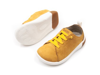 DETSKÉ KOŽENÉ TENISKY KEEN KNX LACE - DAFFODIL/STAR WHITE (Veľkosť 24, Vnútorná dĺžka  topánky v cm 15, Vnútorná šírka topánky v cm 6.8)