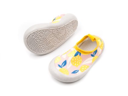 DETSKÉ TOPÁNKY DO VODY JAN&JUL - SUMMER CITRUS (Veľkosť 18, Vnútorná dĺžka  topánky v cm 11.2, Vnútorná šírka topánky v cm 5.7)