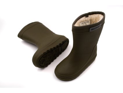 DETSKÉ ZATEPLENÉ GUMÁKY ENFANT THERMO BOOTS - IVY GREEN (Veľkosť 23, Vnútorná dĺžka  topánky v cm 13.9, Vnútorná šírka topánky v cm 5.7)