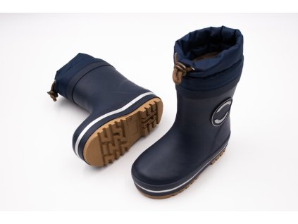 DETSKÉ ZATEPLENÉ GUMÁKY MIKK-LINE - BLUE NIGHTS (Veľkosť 21, Vnútorná dĺžka  topánky v cm 14.2, Vnútorná šírka topánky v cm 6.2)