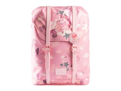 Retro Unicorn Front med boble lowres