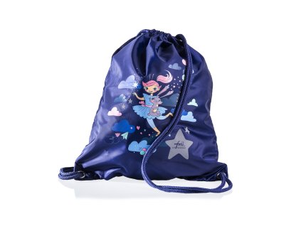 gymbag retro best friends blue