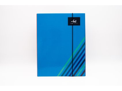 16903 8 frii of norway skolske dosky a4 retro stripe blue