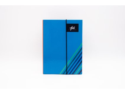 16900 frii of norway skolske dosky a5 retro stripe blue