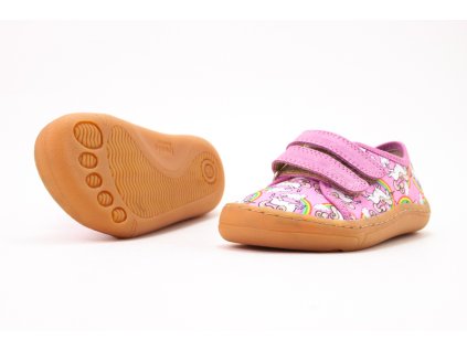 FRODDO BAREFOOT CANVAS PINK UNICORN (Veľkosť 40)