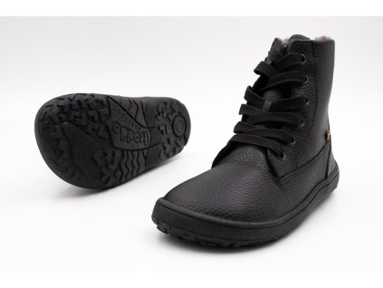 FRODDO BAREFOOT WINTER TEX LACES GRIP NEW - BLACK (Veľkosť 31, Vnútorná dĺžka  topánky v cm 20.6, Vnútorná šírka topánky v cm 7.8)