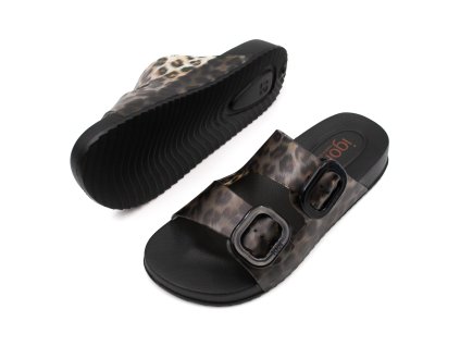 IGOR SHOES GUMENÉ ŠĽAPKY DOSPELÁCKE HABANA BRILLO LEO- BLACK (Veľkosť 37, Vnútorná dĺžka  topánky v cm 24.6, Vnútorná šírka topánky v cm 8.5)