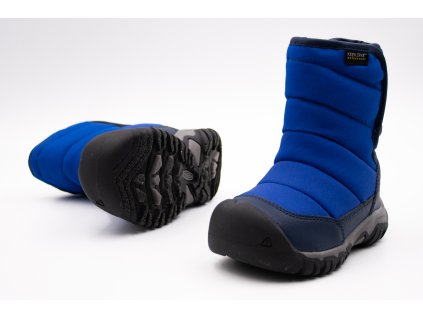 KEEN SNEHULE PUFFRIDER WP - NAVAL ACADEMY/SURF (Veľkosť 24, Vnútorná dĺžka  topánky v cm 16, Vnútorná šírka topánky v cm 6.6)