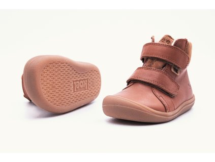 KOEL4KIDS KORKID BRANDON WOOL S MEMBRÁNOU - COGNAC (Veľkosť 24, Vnútorná dĺžka  topánky v cm 15.4, Vnútorná šírka topánky v cm 6.2)