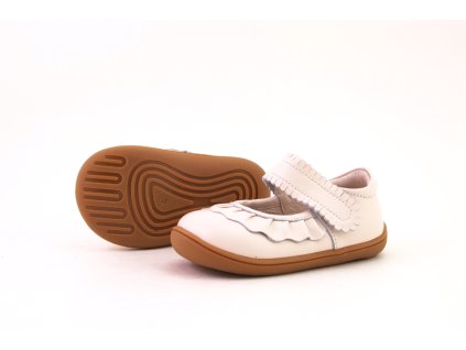 LITTLE BLUE LAMB BABY BALERÍNKY FLORA WHITE (Veľkosť 24)