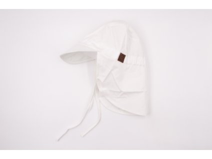 MIKK-LINE PREDĹŽENÁ ČIAPKA SO ŠILTOM - WHITE (Veľkosť 12-18 mesiacov)