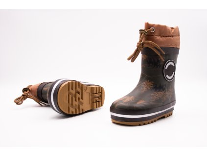 MIKK-LINE ZATEPLENÉ GUMÁKY - RUBBER (Veľkosť 21, Vnútorná dĺžka  topánky v cm 14.2, Vnútorná šírka topánky v cm 6.2)