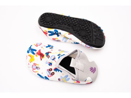 MILASH TOPÁNKY DO VODY - ROZPRÁVKA ROBOT (Veľkosť 20, Vnútorná dĺžka  topánky v cm 13.5, Vnútorná šírka topánky v cm 6.2)