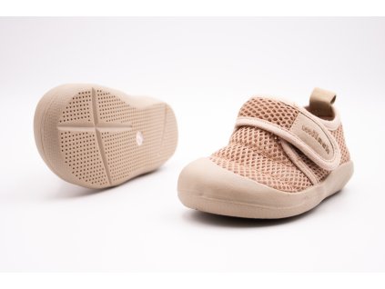 MILASH VZDUŠNÉ TENISKY FUN SHOES - MOKKA (Veľkosť 20, Vnútorná dĺžka  topánky v cm 13.1, Vnútorná šírka topánky v cm 5.9)